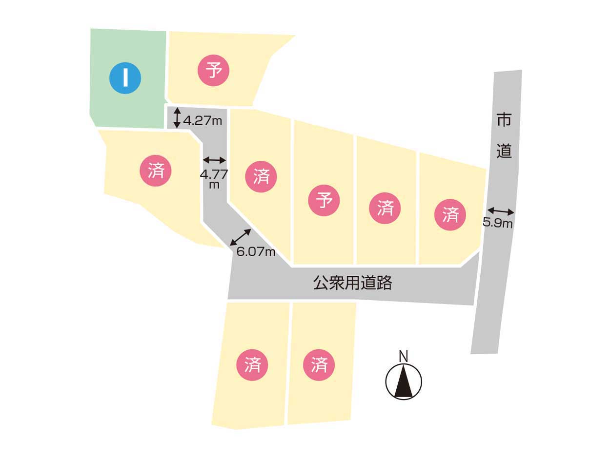 上田市小泉II区画図