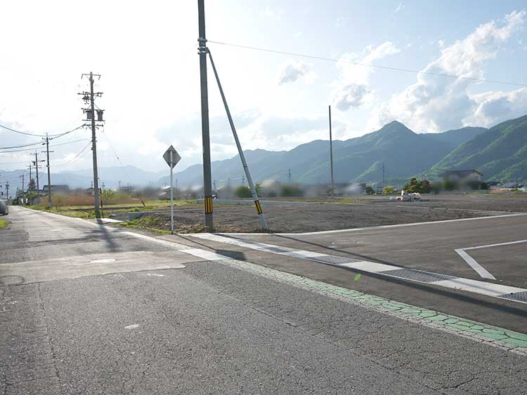 古里分譲地の接道