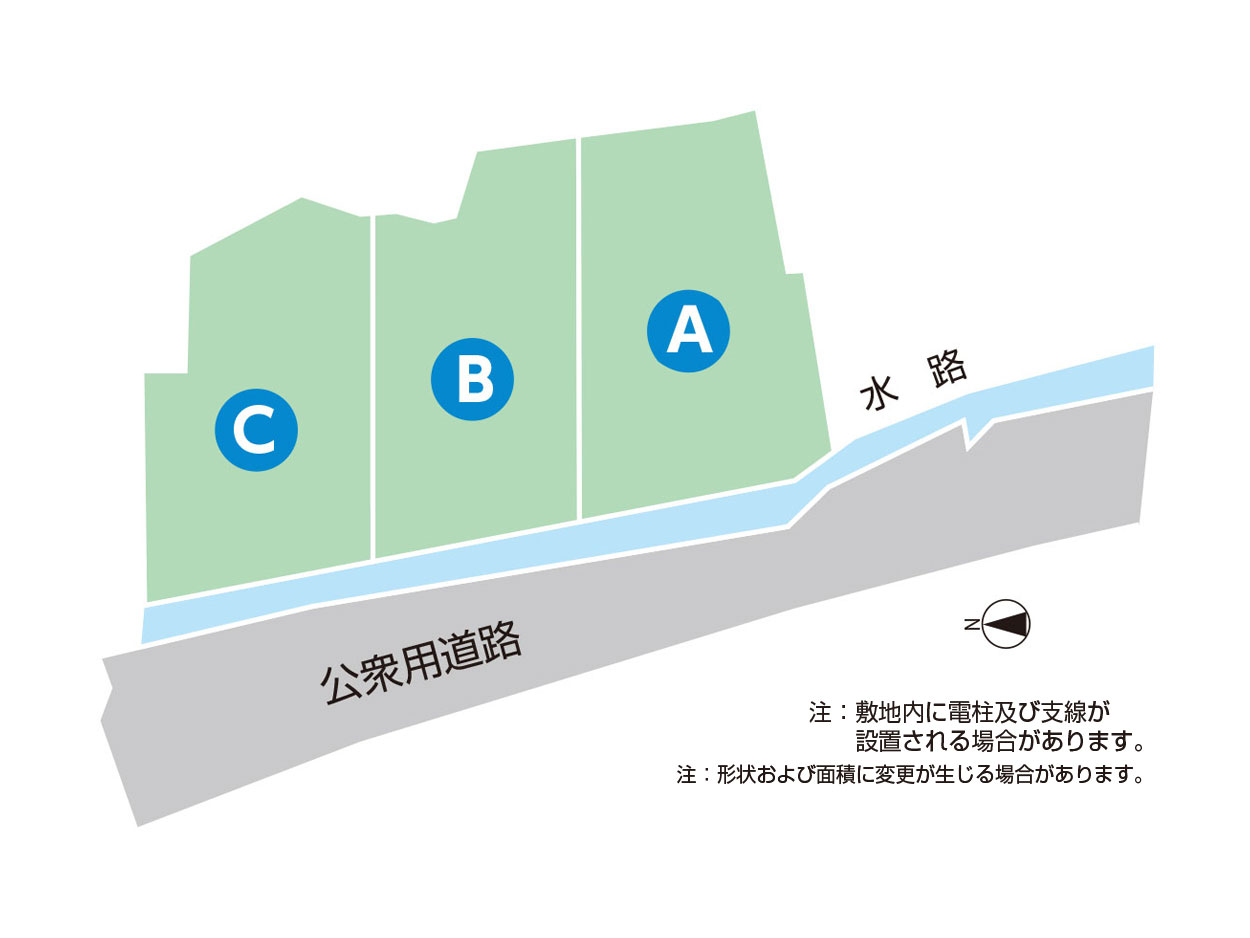 上田市真田町本原区画図